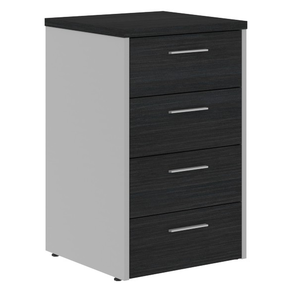 Тумба приставная OLC-4D.1.A Дуб Сонома светлый/Металлик 465х450х750 OFFIX NEW в Краснотурьинске 