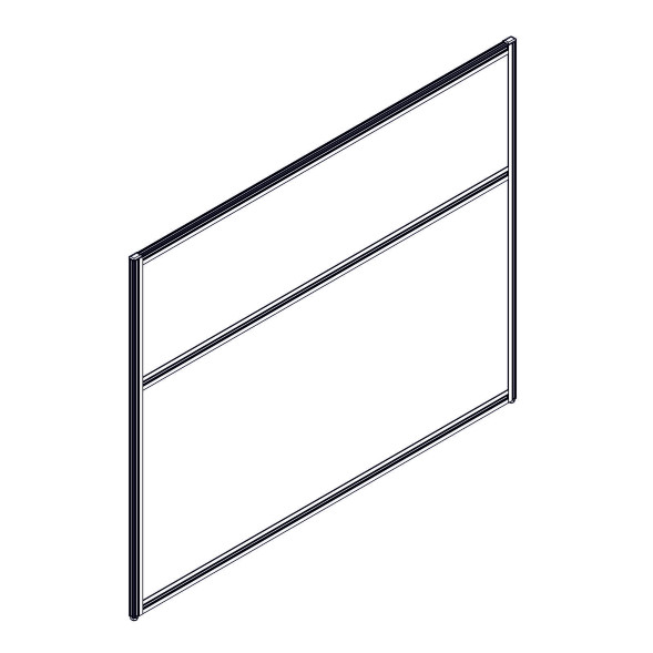 Секция комбинированной перегородки RP115SL140 Bravo grey/Серый 1400х22х1115 в Краснотурьинске 