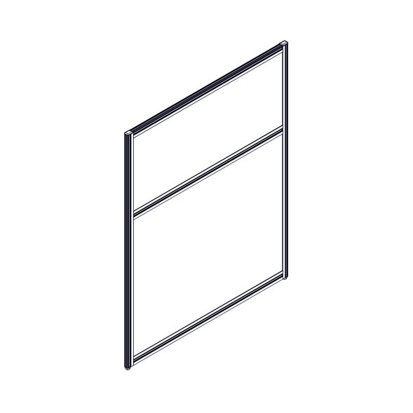 Секция комбинированной перегородки RP115SL90 Bravo grey/Серый 900х22х1115 в Краснотурьинске 