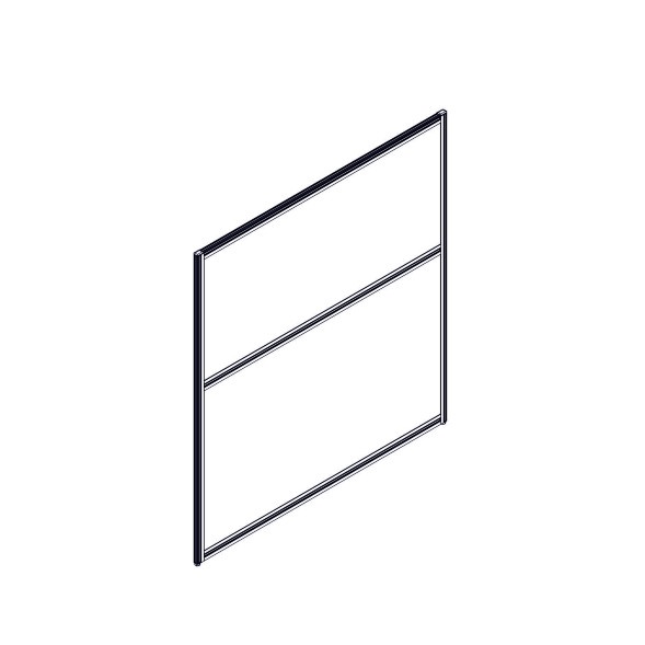 Секция комбинированной перегородки RP130SL120 Bravo grey/Серый 1200х22х1300 в Краснотурьинске 