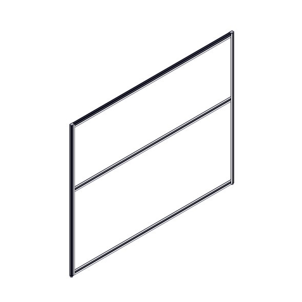 Секция комбинированной перегородки RP130SL160 Bravo grey/Серый 1600х22х1300 в Краснотурьинске 