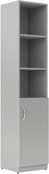 Шкаф колонка с глухой малой дверью SR-5U.5(R) Серый 386х375х1815