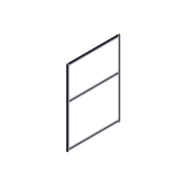 Секция комбинированной перегородки RP130SL90 Bravo grey/Серый 900х22х1300 в Краснотурьинске 