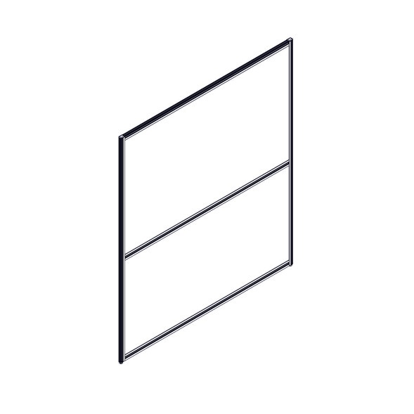 Секция комбинированной перегородки RP160SL140 Bravo grey/Серый 1400х22х1600 в Краснотурьинске 