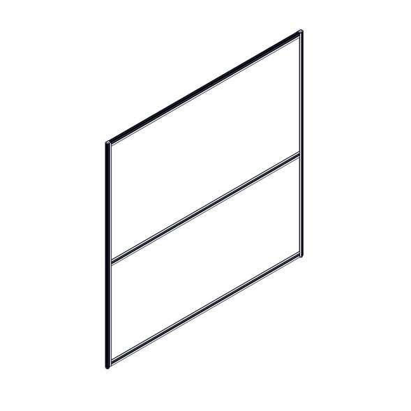 Секция комбинированной перегородки RP160SL160 Bravo grey/Серый 800х22х1600 в Краснотурьинске 