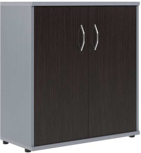 Шкаф с глухими дверьми СТ-3.1 Венге/Металлик 770*365*823