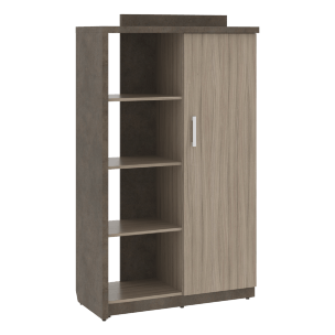 Шкаф СФ-534172 Бетон чикаго тем F187 ST9/Дрифтвуд H3090 ST22 1037х454,5х1770 WOOD&amp;amp;STONE