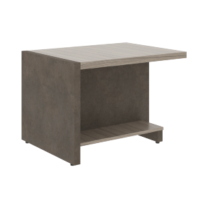 Стол журнальный СФ-531601 Дрифтвуд /Бетон чикаго темно-серый 600х800х550 WOOD&amp;amp;STONE