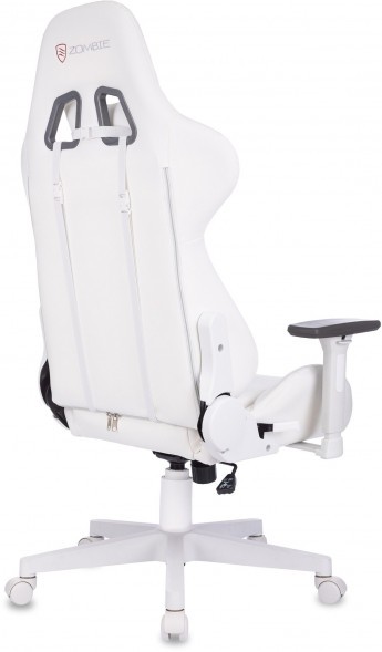 Кресло игровое Zombie Neo белый эко.кожа крестов. пластик пластик белый