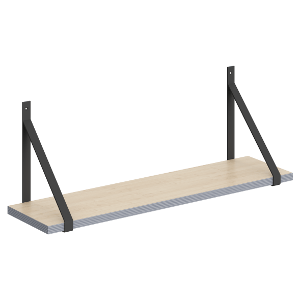 Полка с полкодержателями SH1-GINO 830х210х300 COFFEE в Краснотурьинске 