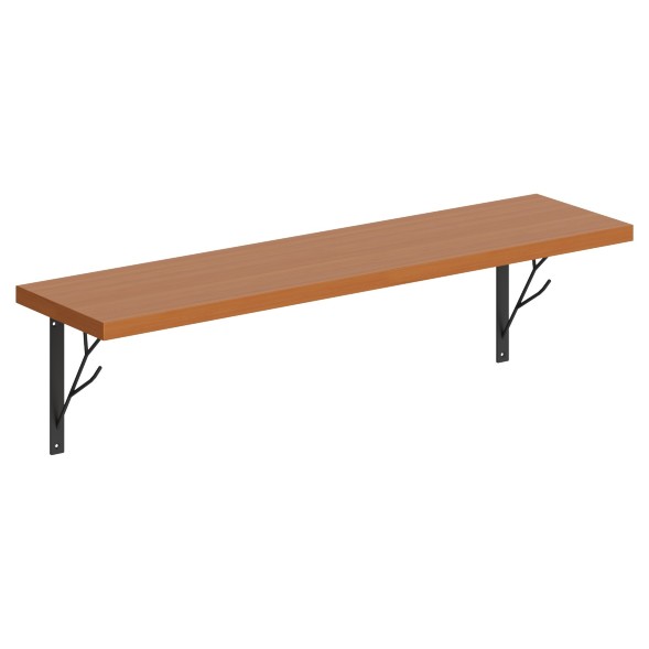 Полка с полкодержателями SH1-TREE 830х210х222 COFFEE в Краснотурьинске 