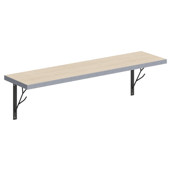 Полка с полкодержателями SH1-TREE 830х210х222 COFFEE в Краснотурьинске 