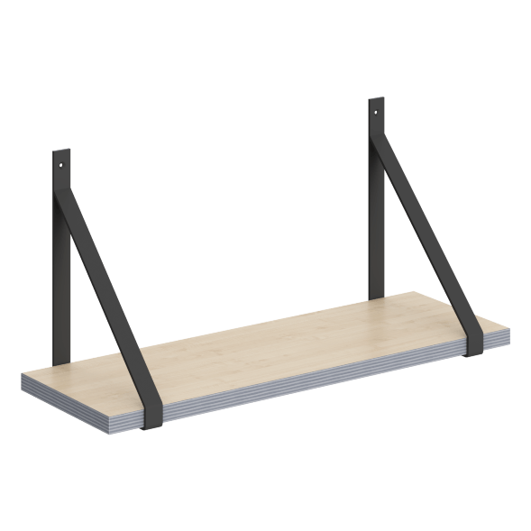 Полка с полкодержателями SH2-GINO 630х210х300 COFFEE в Краснотурьинске 