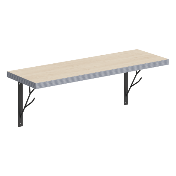 Полка с полкодержателями SH2-TREE 630х210х222 COFFEE в Краснотурьинске 