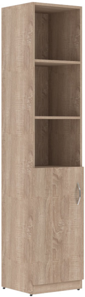 Шкаф колонка с глухой малой дверью SR-5U.5(L) Дуб Сонома светлый 386х375х1815 в Краснотурьинске 