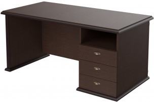 Стол руководителя однотумбовый RDT 168(R) Венге Магия 1600х800х750