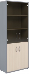 Шкаф комбинированный СТ-1.2 Клен/Металлик 770*365*1975 IMAGO