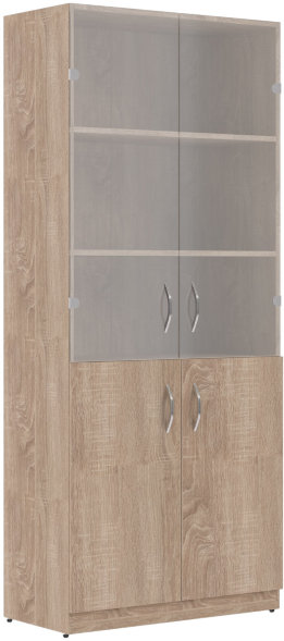 Шкаф комбинированный SR-5W.2 Дуб Сонома светлый 770х375х1815 SIMPLE