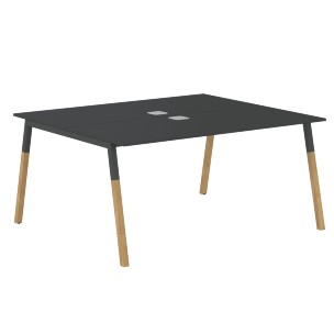 Стол FWST 1513 Белый премиум/Белый-Бук 1580х1370х733 FORTA