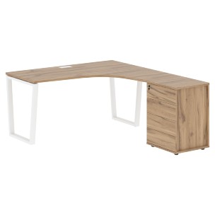 Стол эргономичный с тумбой EVCET 1518(R) 1560х1880х750 EDIS