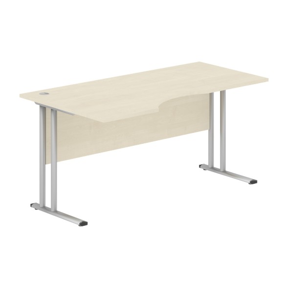 Стол эргономичный СА-1M(L) Клен*/серебро 1600х900х755 IMAGO-M в Краснотурьинске 