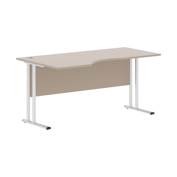 Стол эргономичный СА-1M(L) Клен*/серебро 1600х900х755 IMAGO-M в Краснотурьинске 