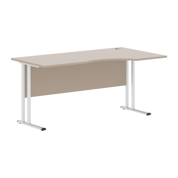 Стол эргономичный СА-1M(R) Клен*/серебро 1600х900х755 IMAGO-M в Краснотурьинске 