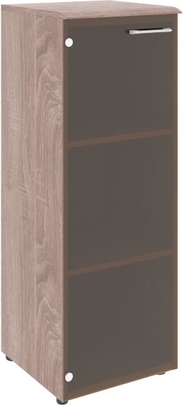 Шкаф колонка с стеклянной дверью и топом WMC 42.2 Дуб Сонома 432х432х1184 WAVE в Краснотурьинске 