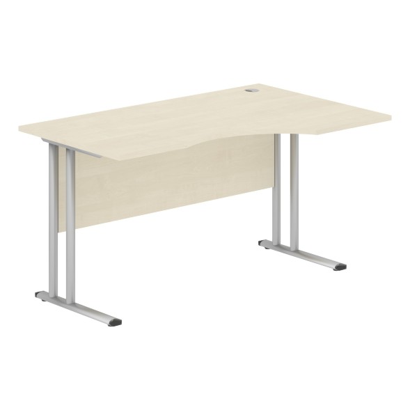 Стол эргономичный СА-2M(R) Клен*/серебро 1400х900х755 IMAGO-M в Краснотурьинске 