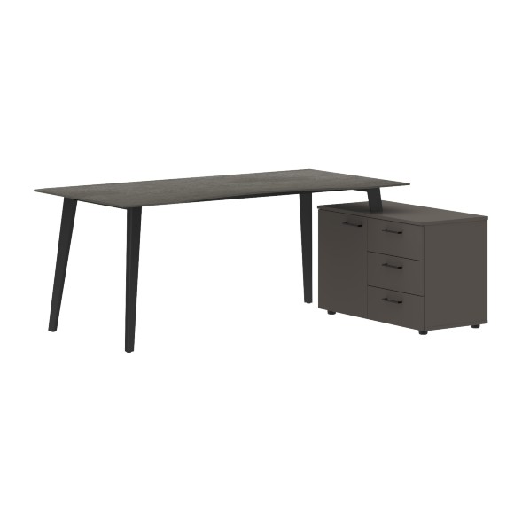 Стол руководителя с тумбой JCT 1813(R) 1800х1300х750 JAY в Краснотурьинске 