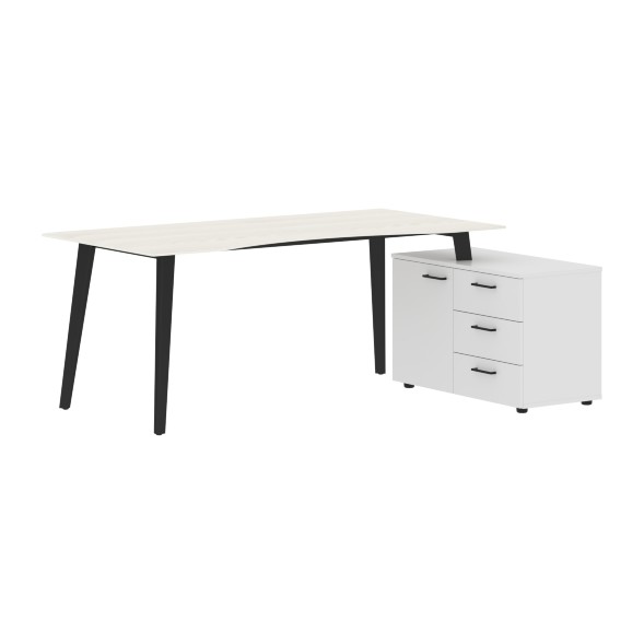 Стол руководителя с тумбой JCT 1813(R) 1800х1300х750 JAY в Краснотурьинске 