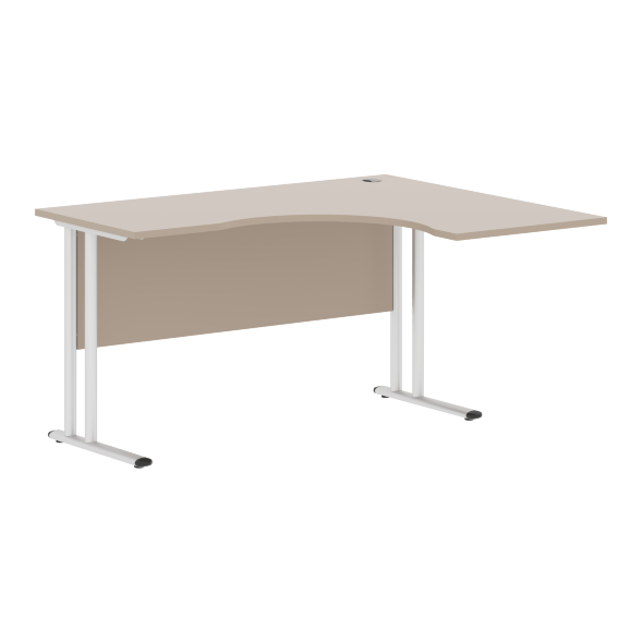 Стол эргономичный СА-3M(R) Клен*/серебро 1400х1200х755 IMAGO-M в Краснотурьинске 