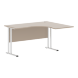 Стол эргономичный СА-3M(R) Клен*/серебро 1400х1200х755 IMAGO-M в Краснотурьинске 