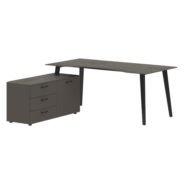 Стол руководителя с тумбой JCT 1818(L) 1800х1800х750 JAY в Краснотурьинске 