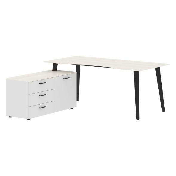 Стол руководителя с тумбой JCT 1818(L) 1800х1800х750 JAY в Краснотурьинске 