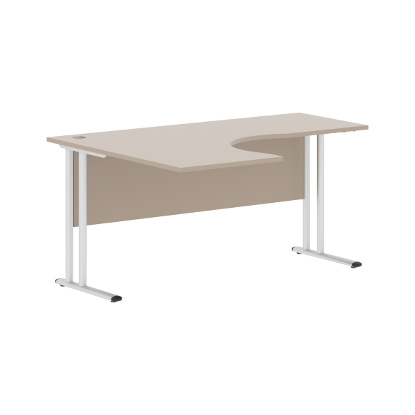 Стол эргономичный СА-4M(L) Клен*/серебро 1600х1200х755 IMAGO-M в Краснотурьинске 