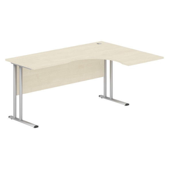 Стол эргономичный СА-4M(R) Клен*/серебро 1600х1200х755 IMAGO-M в Краснотурьинске 