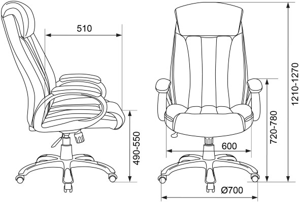 Кресло руководителя Бюрократ T-9922N